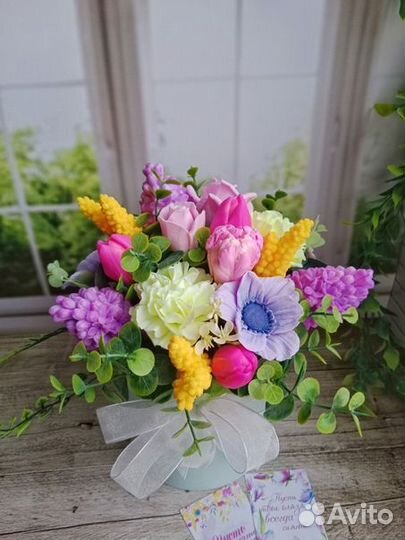 Мыло ручной работы букеты