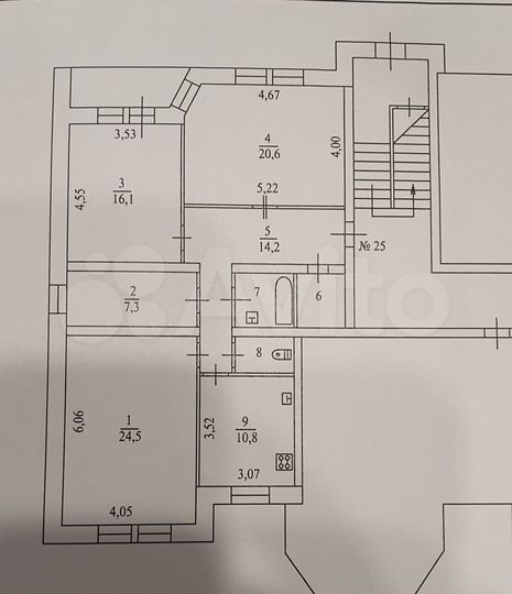 3-к. квартира, 101,6 м², 1/4 эт.