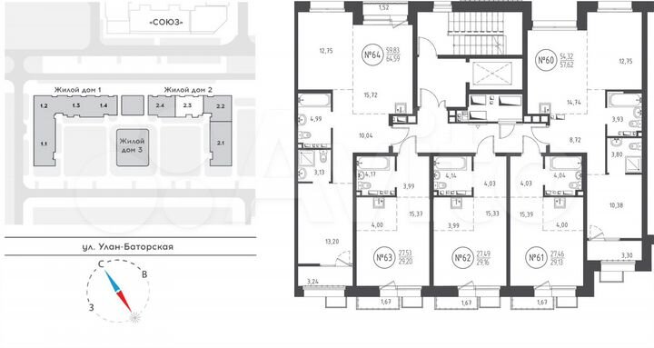 Квартира-студия, 29,1 м², 8/10 эт.