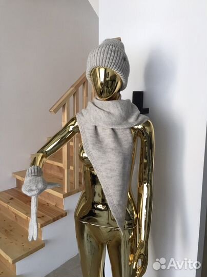 Шапка платок рукавицы