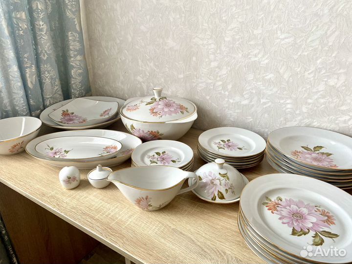 Сервиз столовый 36 предметов хризантемы