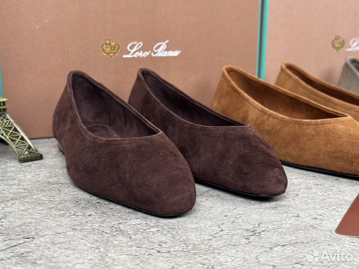 Балетки замшевые Loro Piana Primula