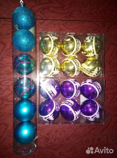 Елочные игрушки разные