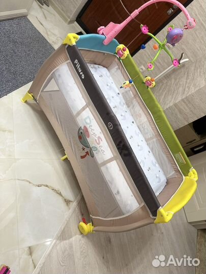Детская кроватка манеж складная