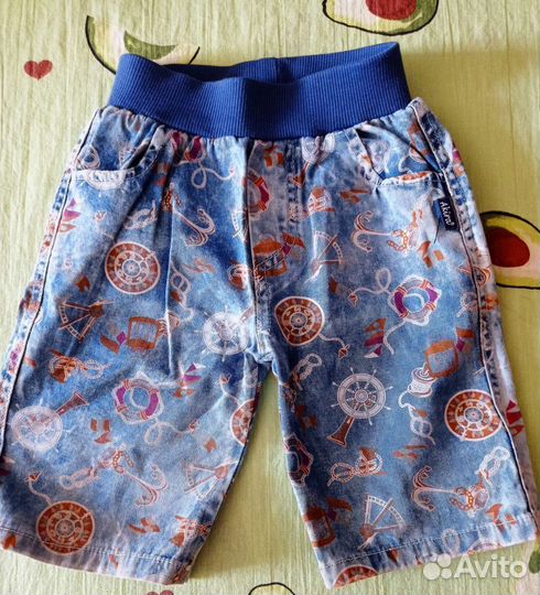 Детские джинсовые шорты, бриджи