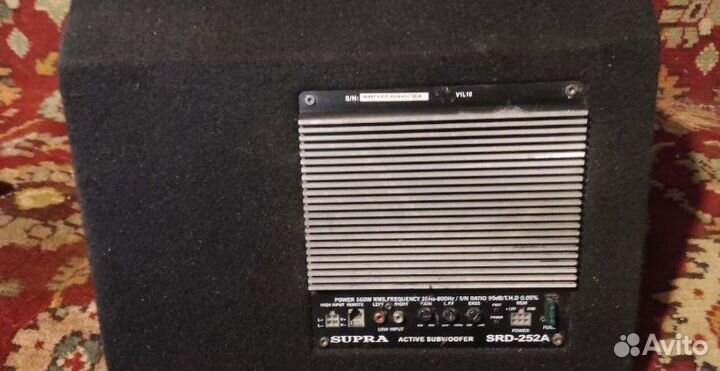 Сабвуфер и усилитель