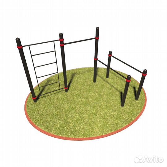 T-028 Турник, брусья, шведская стенка D89 пластик