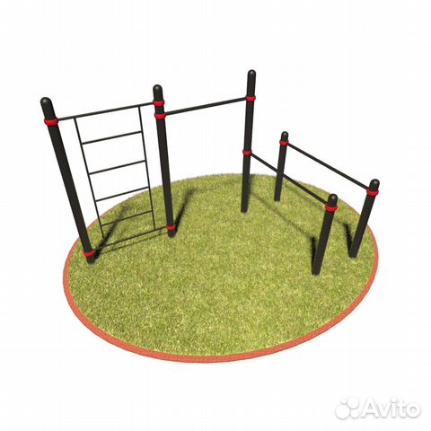 T-028 Турник, брусья, шведская стенка D89 пластик