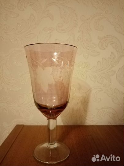 Фужеры бокалы цветное стекло СССР