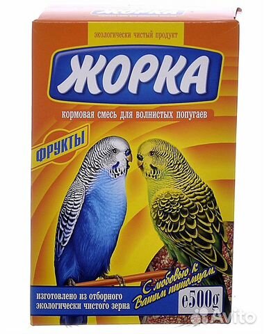 Жорка для волнистых попугаев с фруктами (коробка)