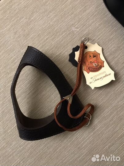 Шлейка жилетка Dogger 2 кожа для собак кошек