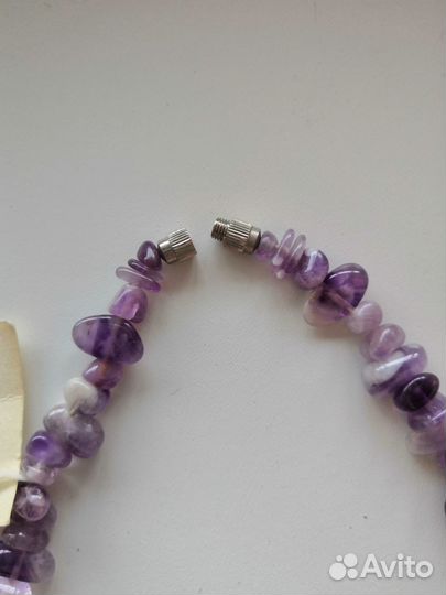 Аметистовые бусы СССР новые