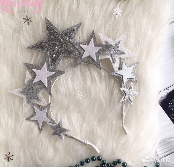 Короны и ободки из лент к Новому году