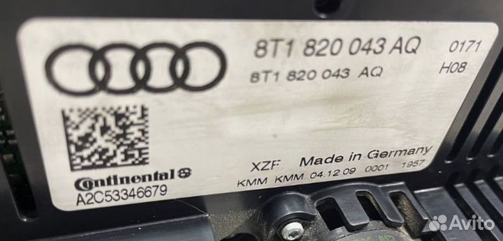 Блок управления отопителем Audi A4 (B8) IV (2007–2