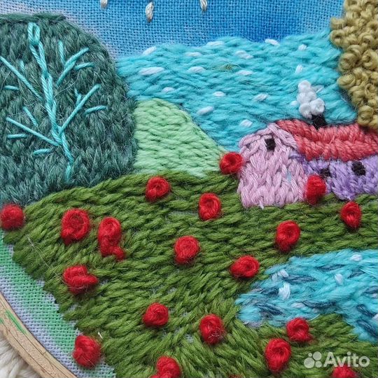 Вышивка, панно