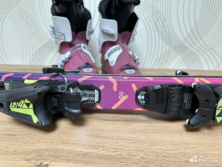 Горные детские лыжи Fichersports 110 + ботинки