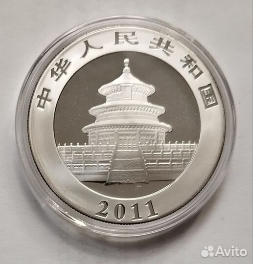 Панда 2012 Китай серебро