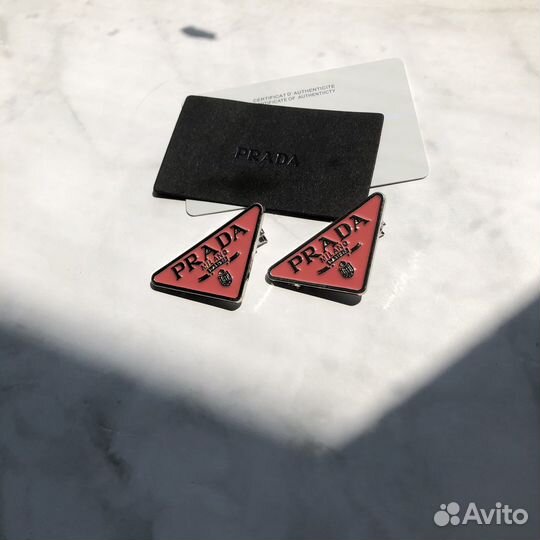 Комплект из двух заколок Prada