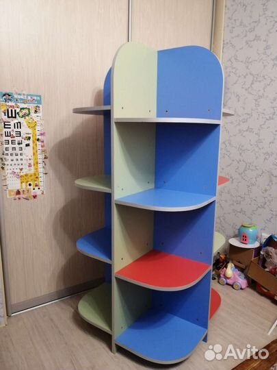 Детский Шкаф с открытыми полками в детскую комнату