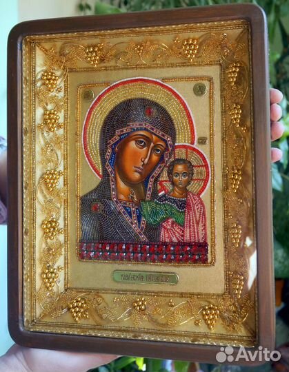 Икона Богородицы Казанская рукописная