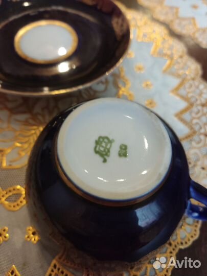 Чайная пара лфз СССР cobalt