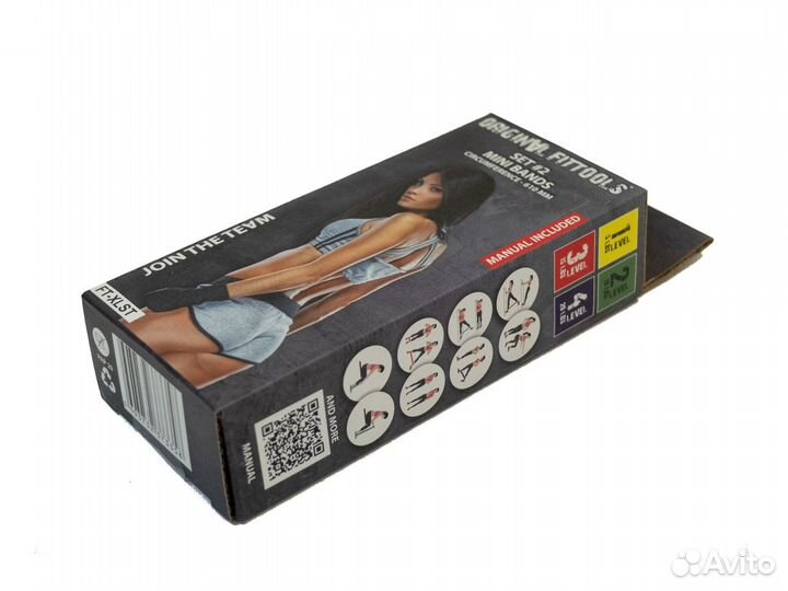 Набор мини-эспандеров длина по окружности 61 см