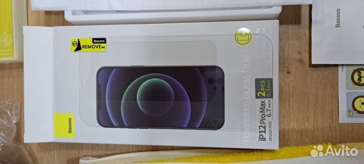 Чехол и 2 стекла на iPhone 12 pro max