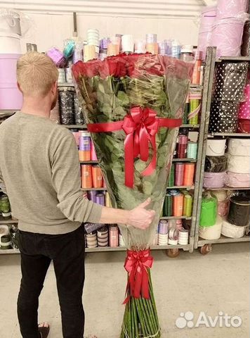 Высокие розы Доставка цветов