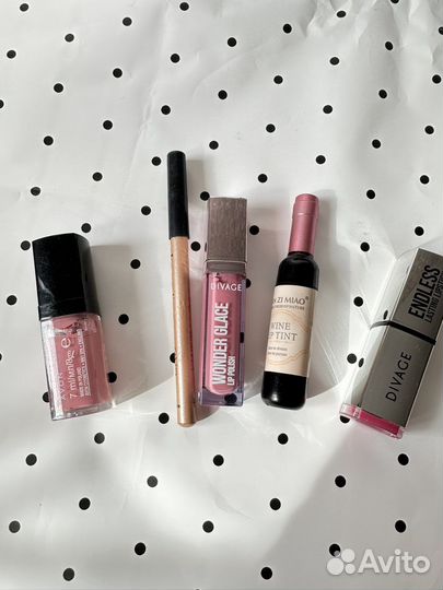 Помада пакетом розовая барби