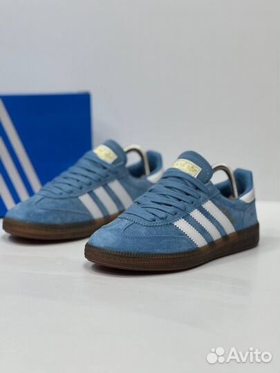 Кроссовки Adidas Spezial голубые 5