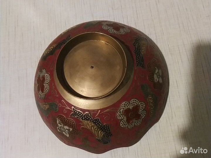 Конфетница из латуни Индия