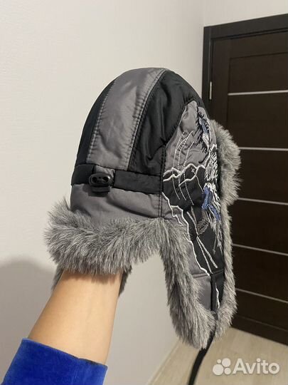 Шапка зимняя на мальчика 3-4 года