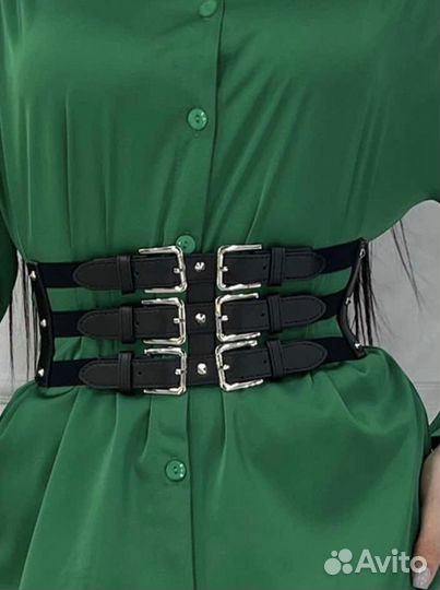 Стильный ремень для рубашки, платья