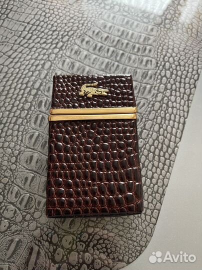 Портсигар из кожи крокодила