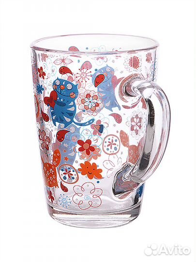 Кружка для чая Гусь-хрустальный стекло 300мл 334-Д