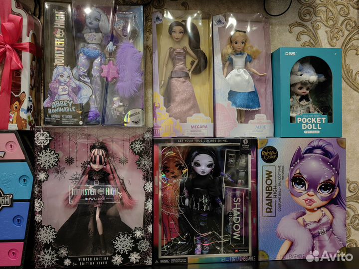 Rainbow high, Monster high, Shadow high