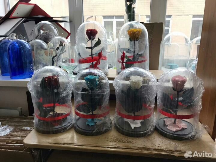 Роза в Колбе(Вечная Роза)