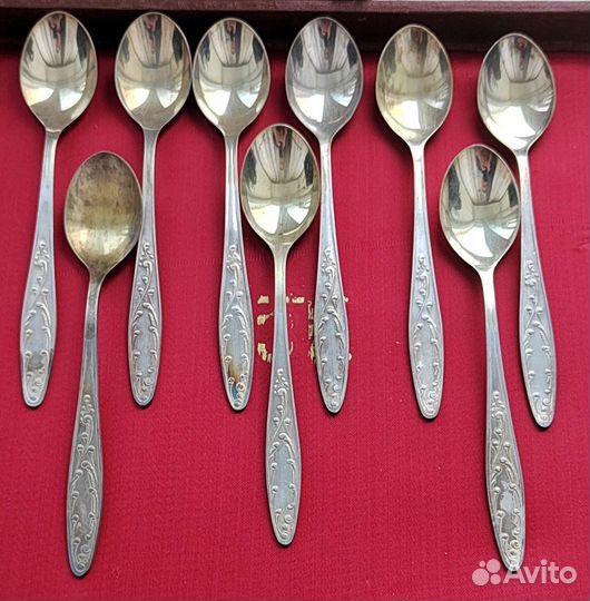 Набор столовых приборов мельхиор СССР