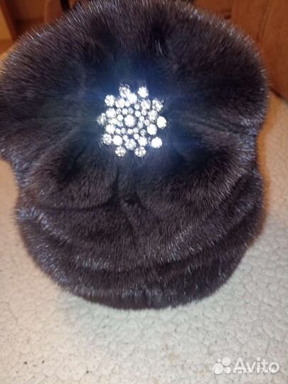 Шапка норковая женская