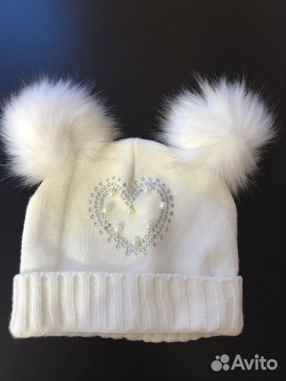 Шапка для девочки новая 7-9 лет