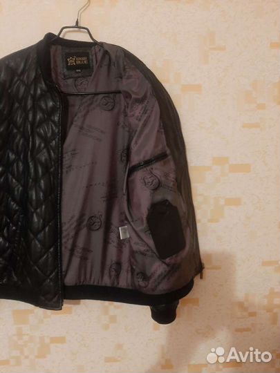 Кожаная куртка мужская 50 52 бу