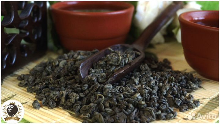 Чай зеленый Ганпаудер кр/лист опт