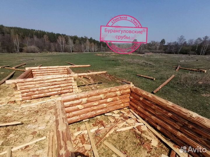 Срубы бань 3х5 бревна мощные сосна