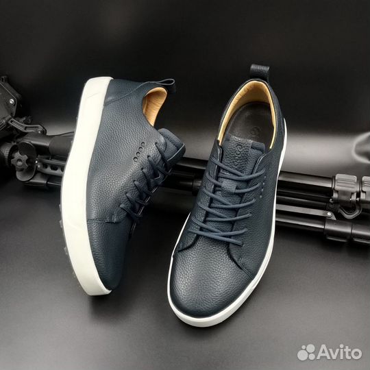 Мужские кожаные кеды