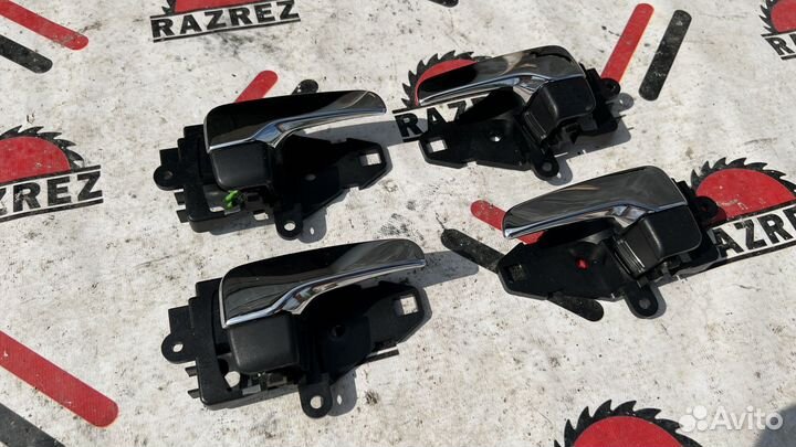 Ручки дверей хром на mitsubishi lancer 10