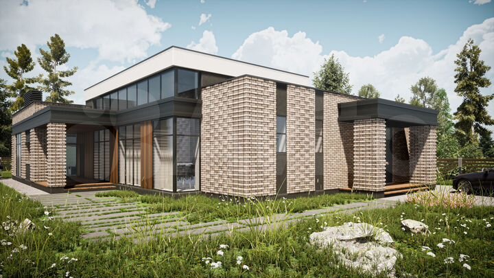 Коттедж 228,6 м² на участке 9 сот.