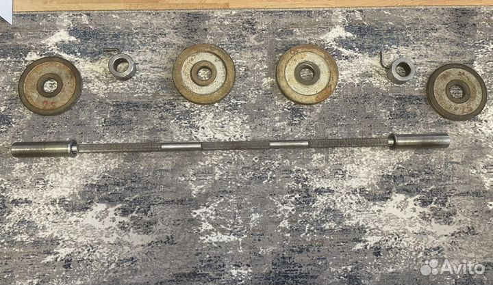 Штанга, гриф, блины