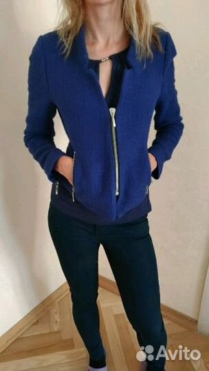 Жакет Zara твид размер XS-S