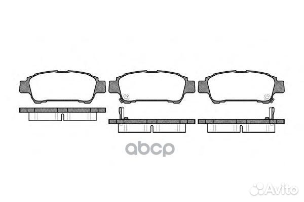 Комплект тормозных колодок, дисковый тормоз 282