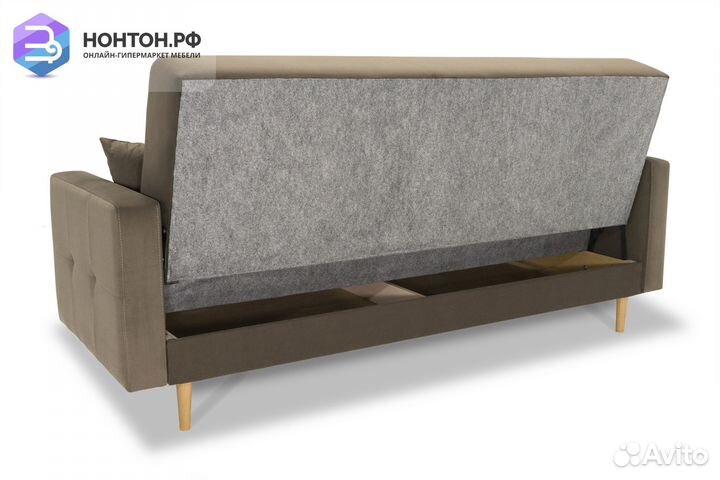 Диван книжка Фиеста светло-коричневый